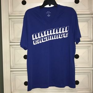 Armani Exchange Blue T-Shirt Large